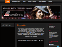 Tablet Screenshot of livespectaculos.com
